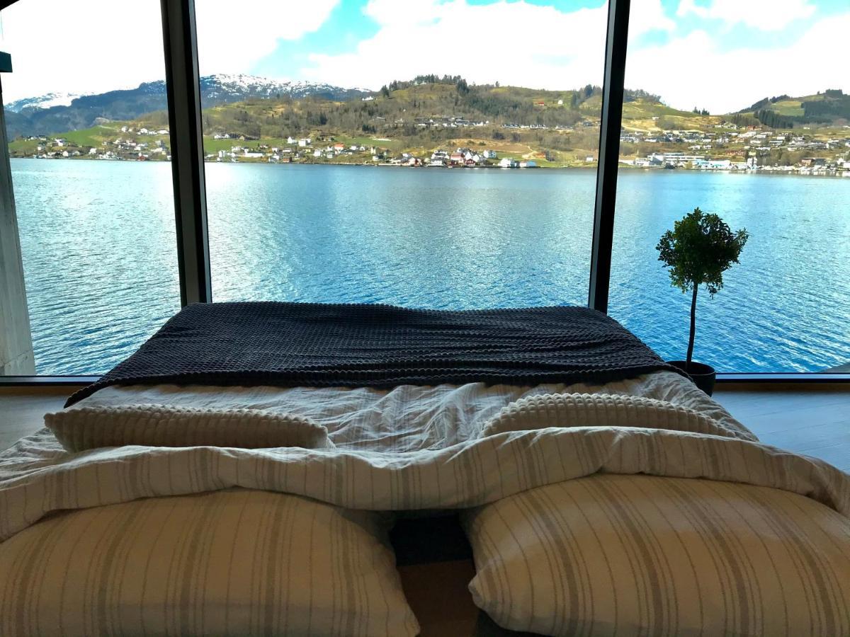 Panoramaresort In Hardangerfjorden Leilighet I Sjokanten Ved Hardangerfjorden For 7 Personer Boat , Sauna,Kajak, Sup For Rent Øystese Dış mekan fotoğraf