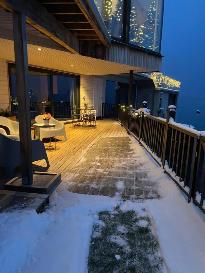 Panoramaresort In Hardangerfjorden Leilighet I Sjokanten Ved Hardangerfjorden For 7 Personer Boat , Sauna,Kajak, Sup For Rent Øystese Dış mekan fotoğraf