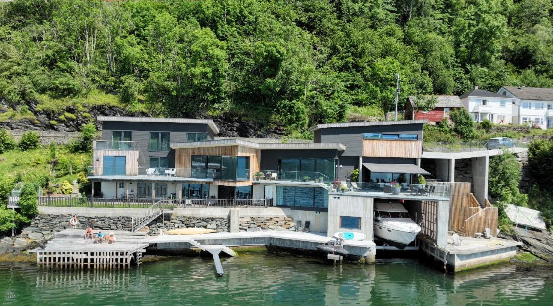 Panoramaresort In Hardangerfjorden Leilighet I Sjokanten Ved Hardangerfjorden For 7 Personer Boat , Sauna,Kajak, Sup For Rent Øystese Dış mekan fotoğraf